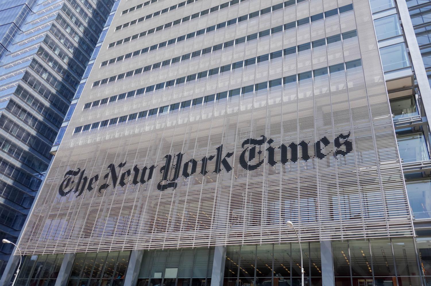 Four students at South Forsyth High School were recognized in the New York Times for their work. The New York Times building, which is located in Midtown Manhattan, New York City, was completed in 2007.