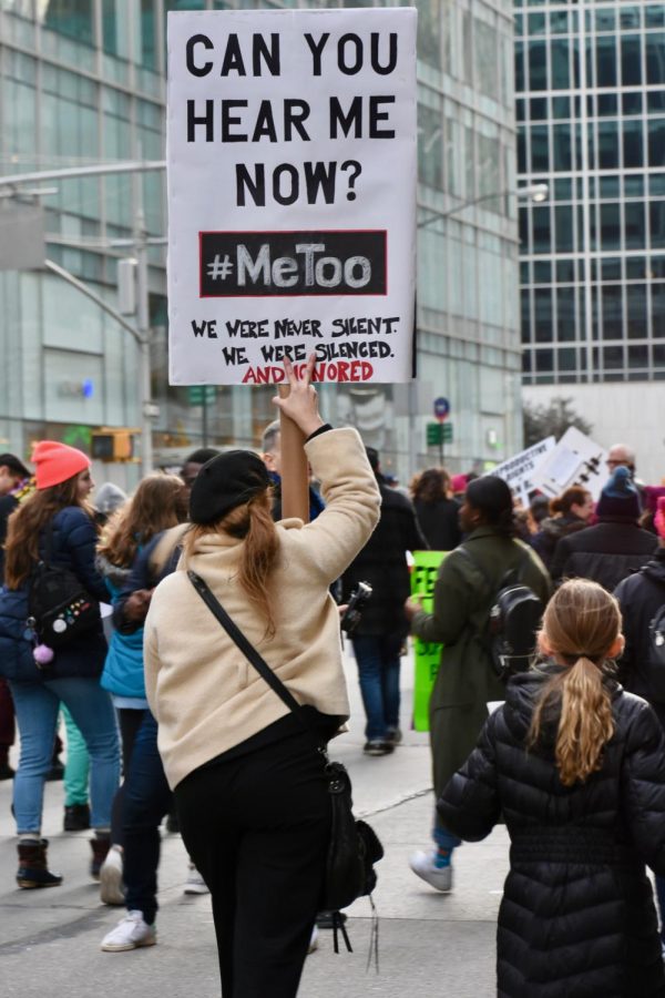 Women join to protest sexual violence in the #metoo movement. These woman have stood up for themselves and each other these past weeks.