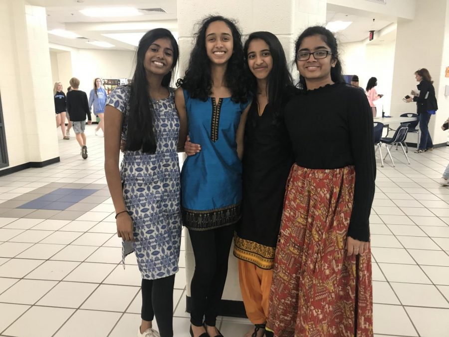 Freshmen students celebrated their Indian roots on cultural attire day during International Week.