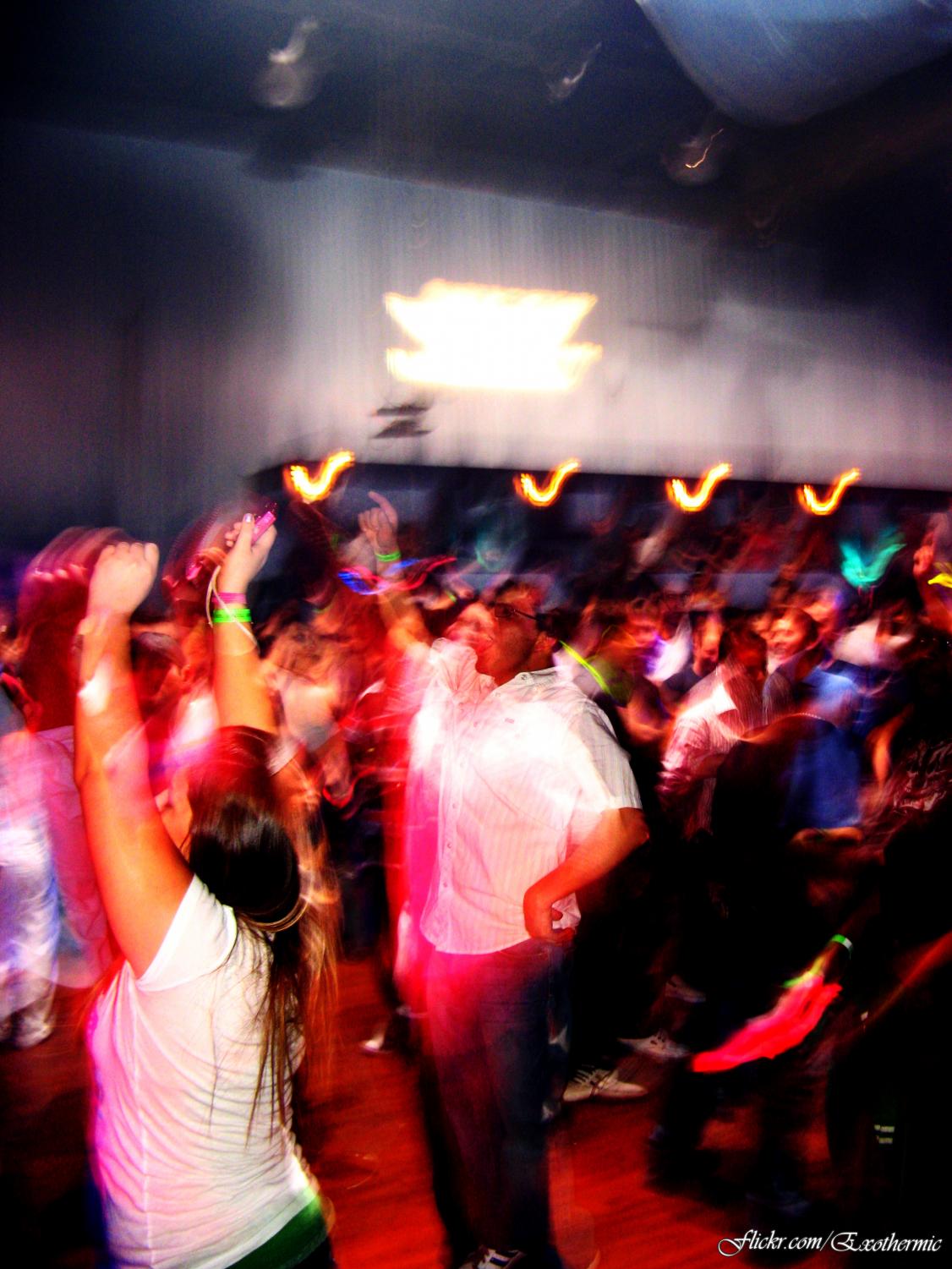 Young adults can be seen dancing the night away at a local party in Atlanta, in 2009. Bodies clashing and music blasting, accompanied with the fact that the picture is blurry, truly sets the seen for a classic high school party in Georgia.