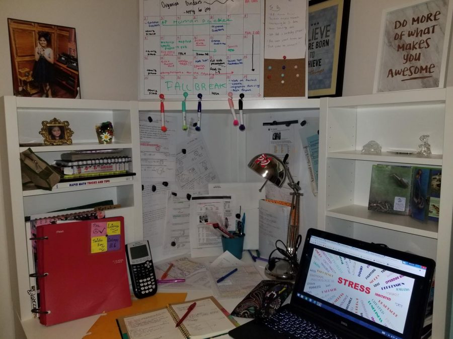 As the year goes on, students' desks are getting more cluttered- just like their minds.