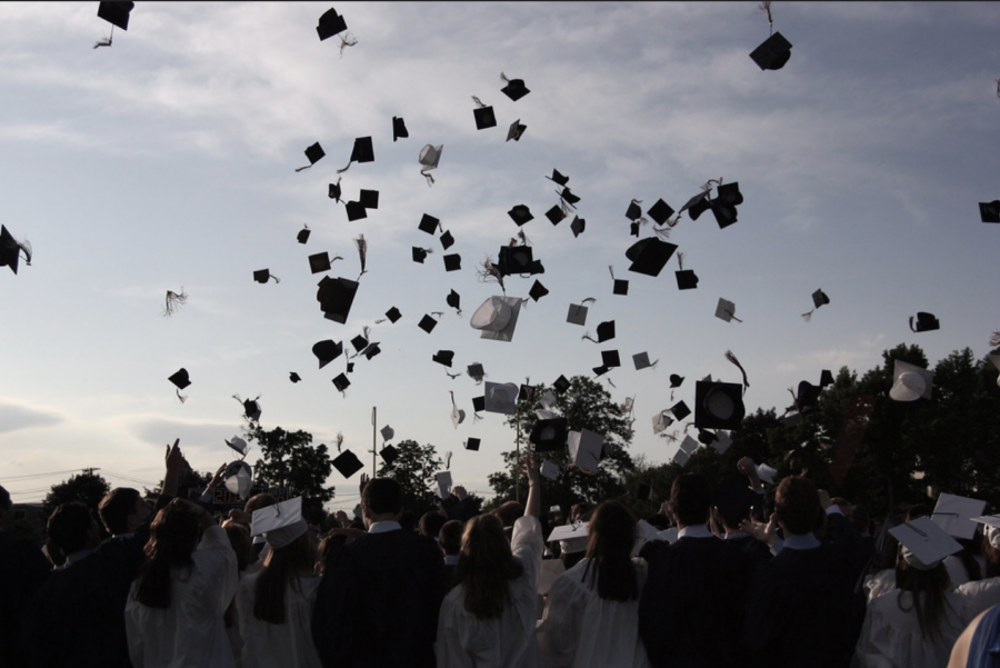 Tossing+caps+in+celebration.+For+seniors%2C+graduation+is+just+around+the+corner.+A+graduation+party+is+a+popular+way+to+say+goodbye+to+high+school+friends+and+celebrate+the+new+phase+of+life+that+they+are+starting.