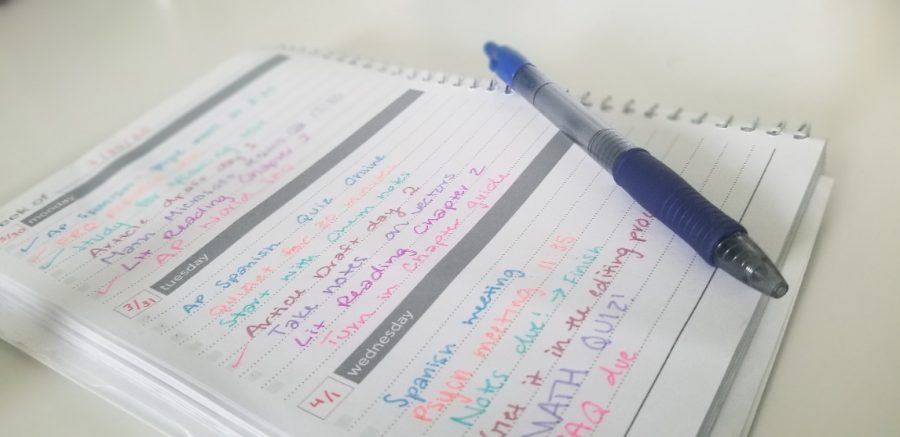 Organization is key. With students now responsible to plan out both their classwork and homework, its essential to have a plan about where work will go. Mapping out due dates is a great indicator of how much time students will save through planning.