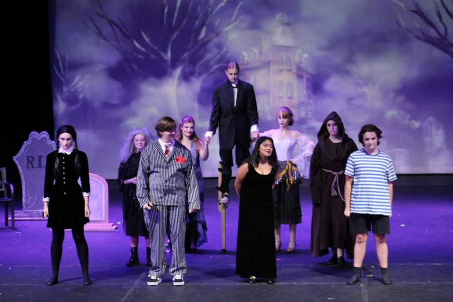 When youre an Addams. Gomez Addams introduces his family in the opening song. This fun and eerie piece set the mood for the rest of the production.