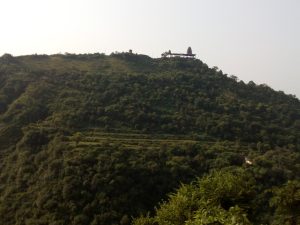 Triketa Hills, the home of Mata Rani, draws millions of devotees every year. "Crown on the hill" by Subirkumarnarula is licensed under CC BY-SA 4.0.