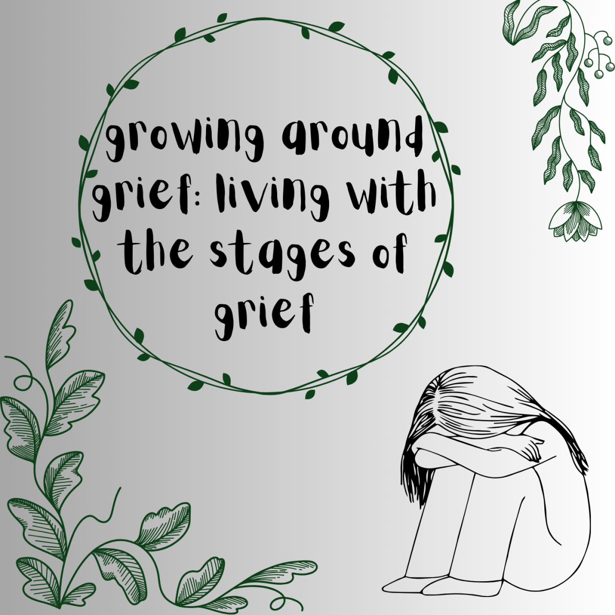 The Bird Feed Staff discusses the stages of grief and their own experiences persevering through the process. (Zoe Phelps / Canva)