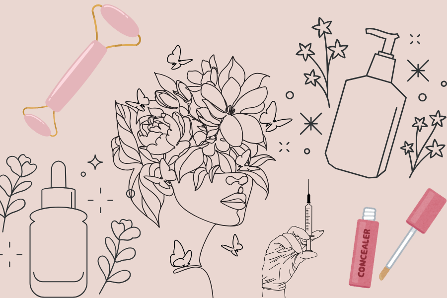 Has Gen Z's social media obsession with "glass skin" and "clean girl beauty" created a movement, or just anxiety? (Ayati Yadav / Canva)